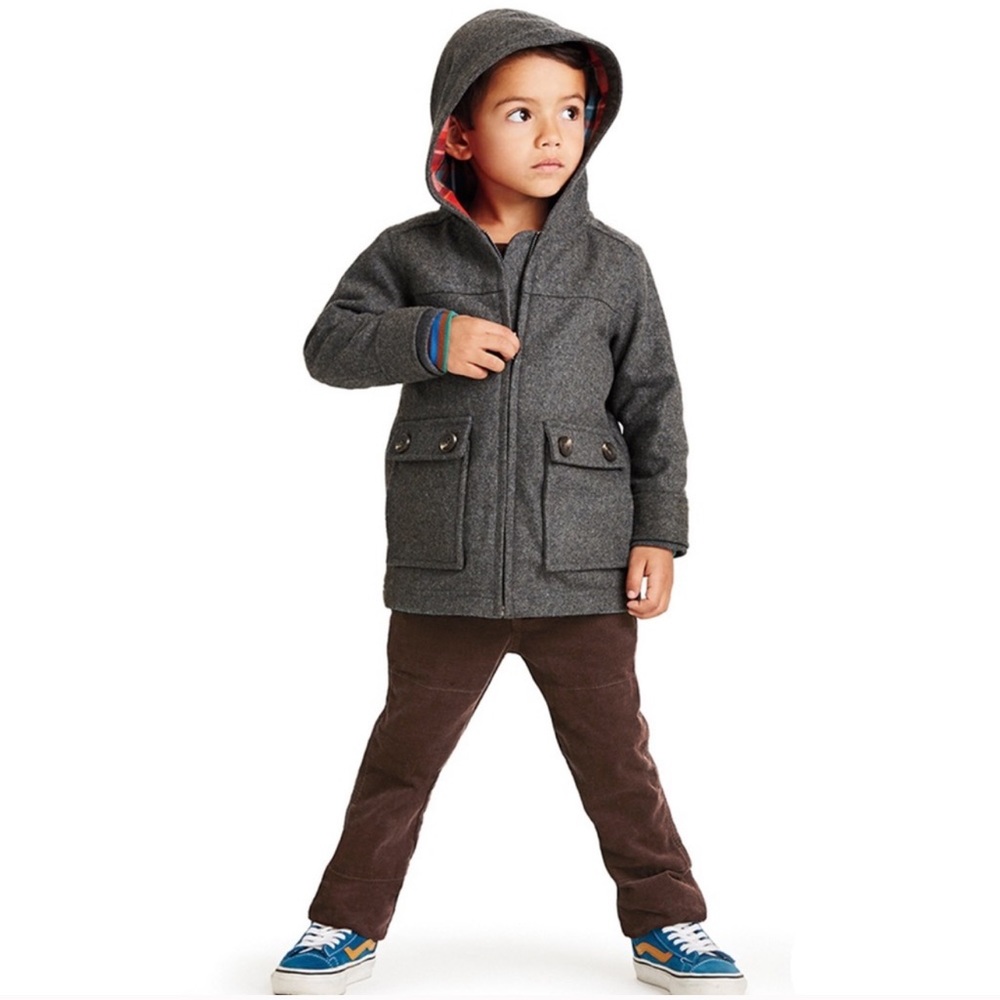 TEA COLLECTION- Holzfaller Wool Hooded Jacket